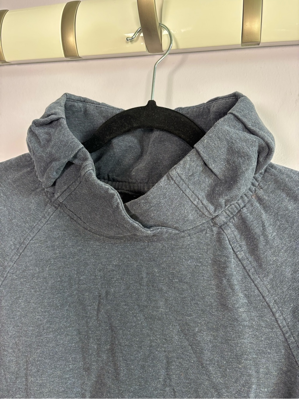 lululemon athletica After All Pullover Charcoal Cozy Funnel Neck Size 6 - Picture 3 of 7